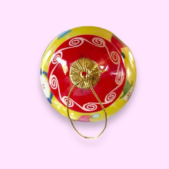 Le Bien Glass Reverse Painted Finial Christmas Ornament Snowmen 5” - Picture 10 of 13